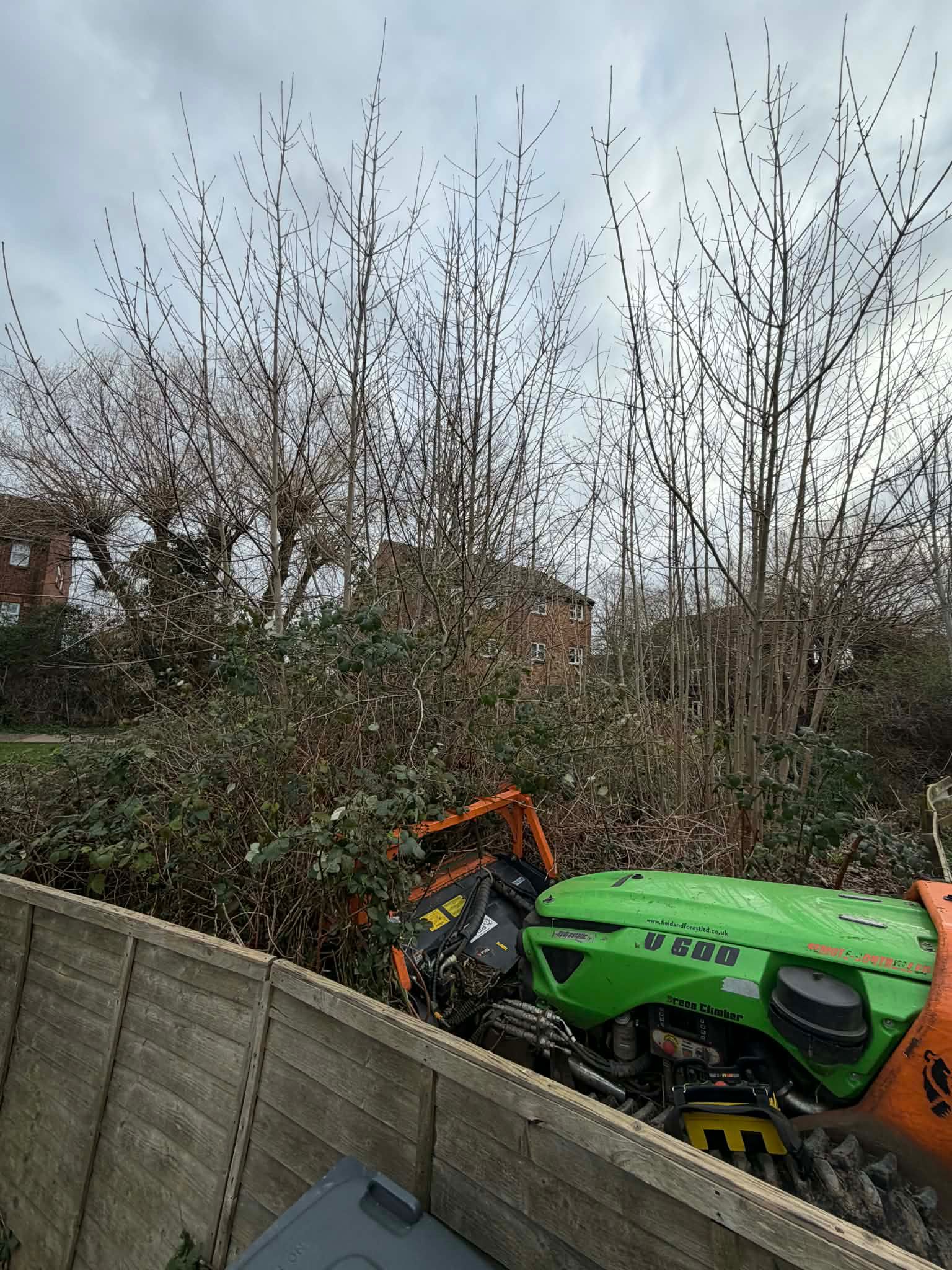 Remote-controlled vegetation clearance with robo flail machinery