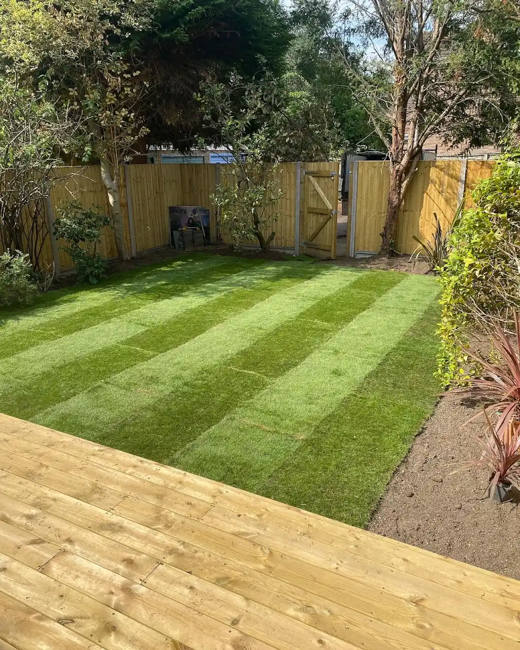 Turfing installation at residential property